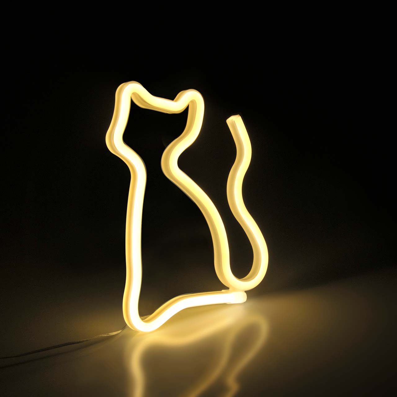 Lampka Dekoracyjna NEON KOT 327093 – USB + zasilanie bateryjne | Sanico GoldLux - obrazek 2