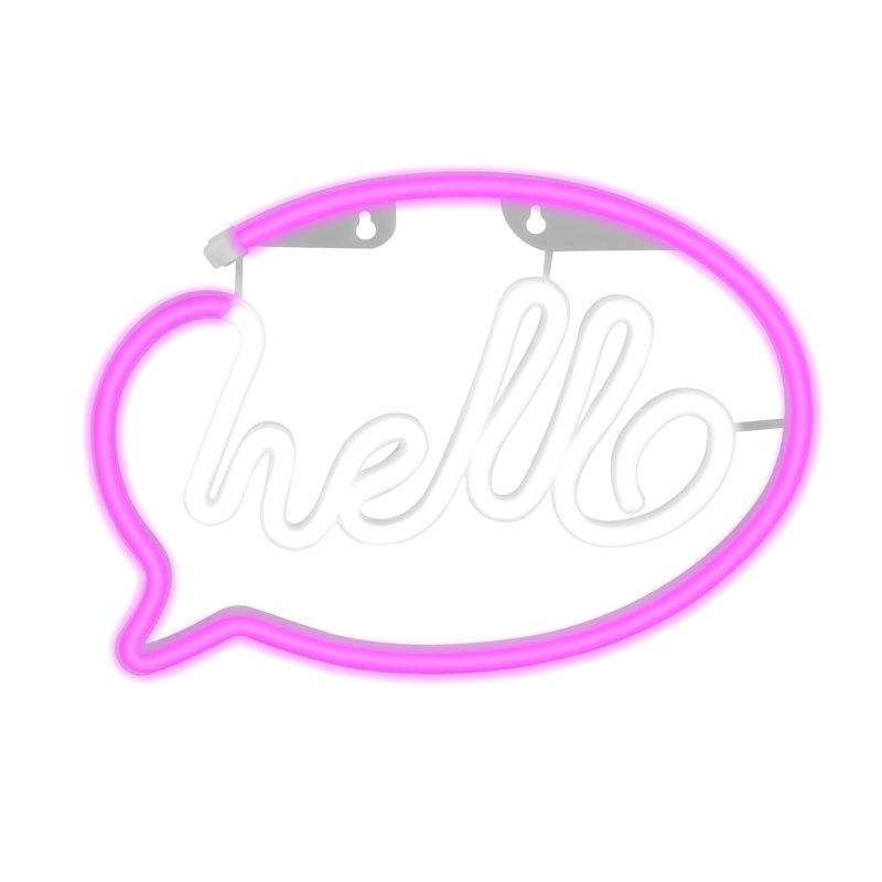 Lampka Dekoracyjna NEON HELLO 327147 – USB + zasilanie bateryjne | Sanico GoldLux