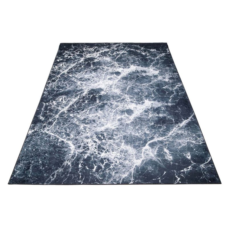 Dywan MARBLE 21021 322395 – Czarno-Biały, 80x150 | Sanico GoldLux