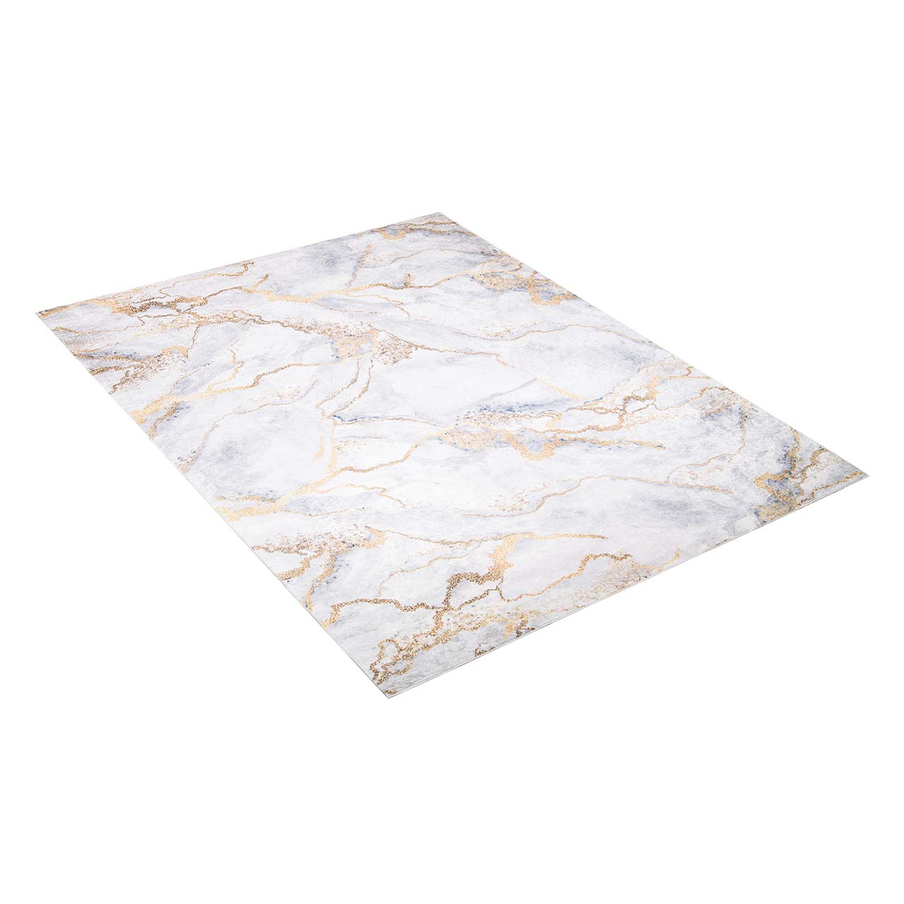 Dywan MARBLE 2116 322470 – Biało-Złoty, 160x230 | Sanico GoldLux