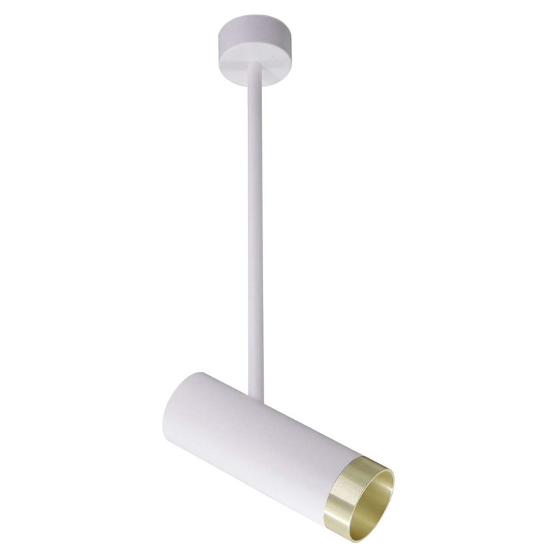 Lampa Sufitowa PORTO 1xGU10 326041 – Biała/Złota | Sanico GoldLux