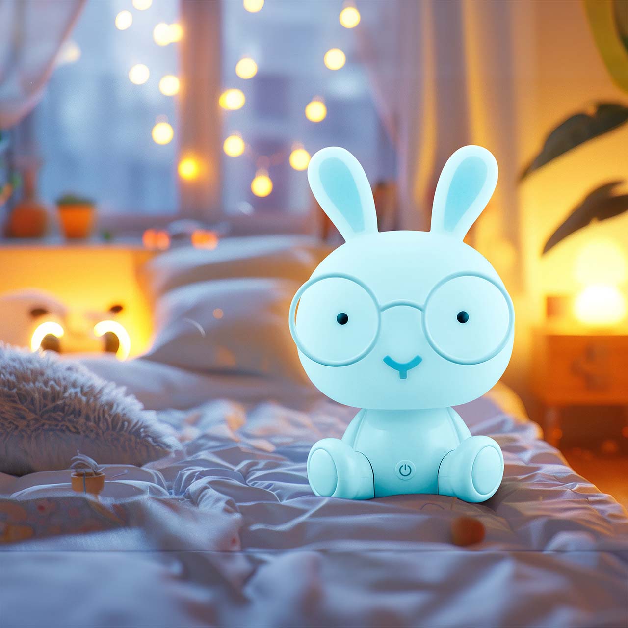 Lampka Dekoracyjna KRÓLIK LED 327048 – Niebieska, Akumulator + Przewód USB-C | Sanico GoldLux - obrazek 2