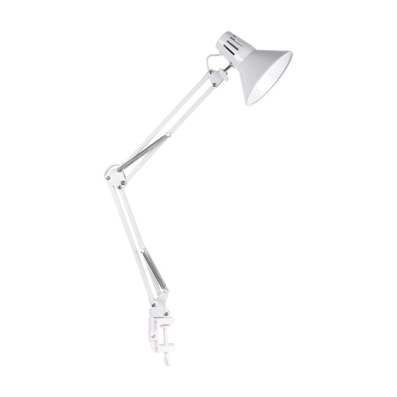 Lampka Biurkowa WORKER 1xE27 327536 – Biała | Sanico GoldLux