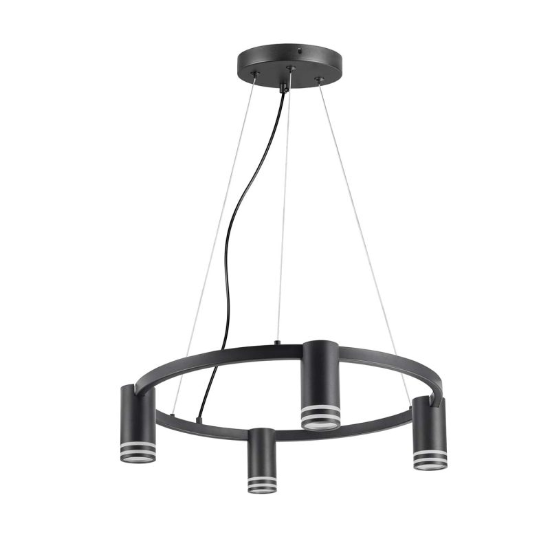 Lampa Wisząca ROMA 4xGU10 327567 – Czarna | Sanico GoldLux