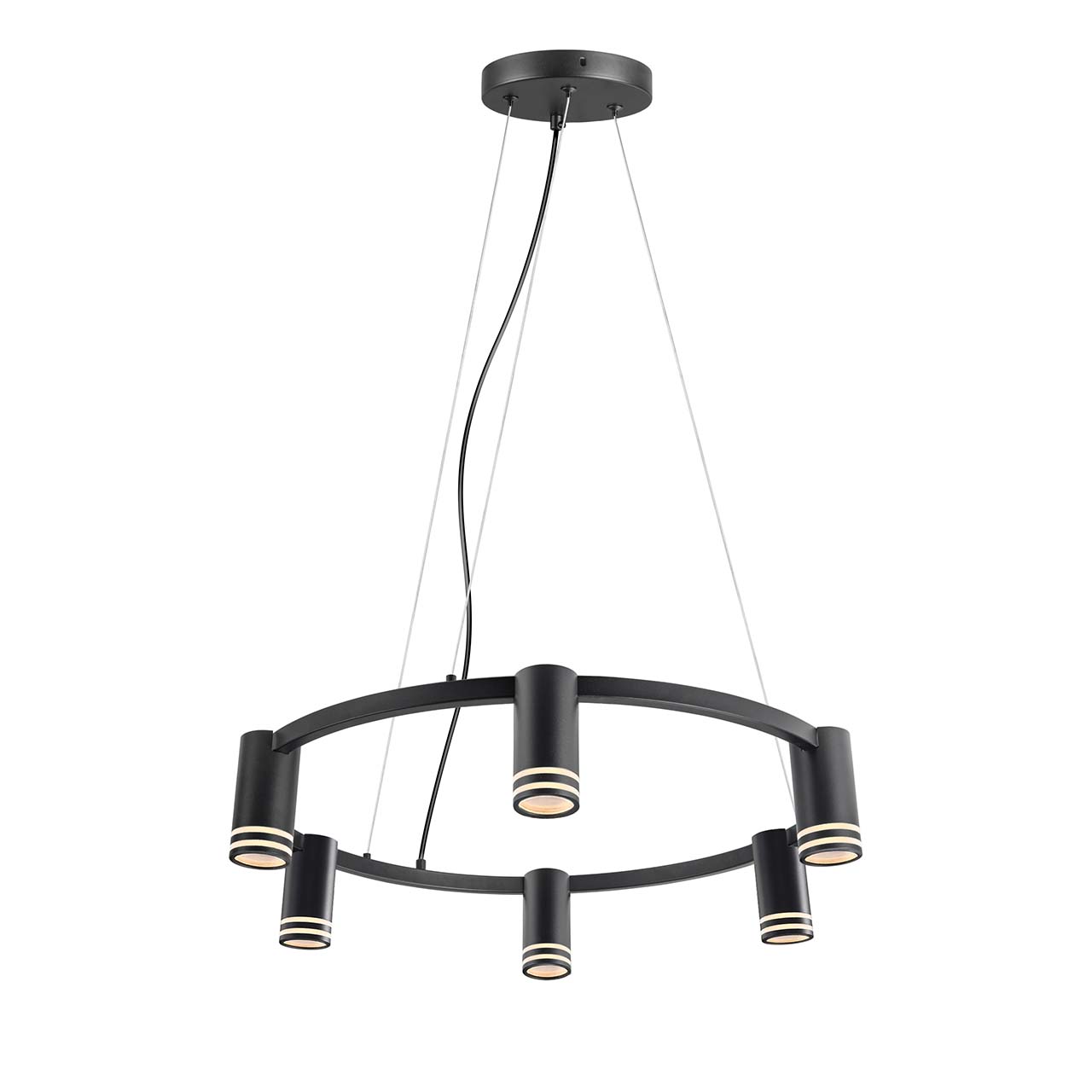 Lampa Wisząca ROMA 6xGU10 327574 – Czarna | Sanico GoldLux - obrazek 4
