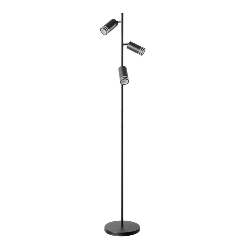 Lampa Podłogowa ROMA 3xGU10 327581 – Czarna | Sanico GoldLux