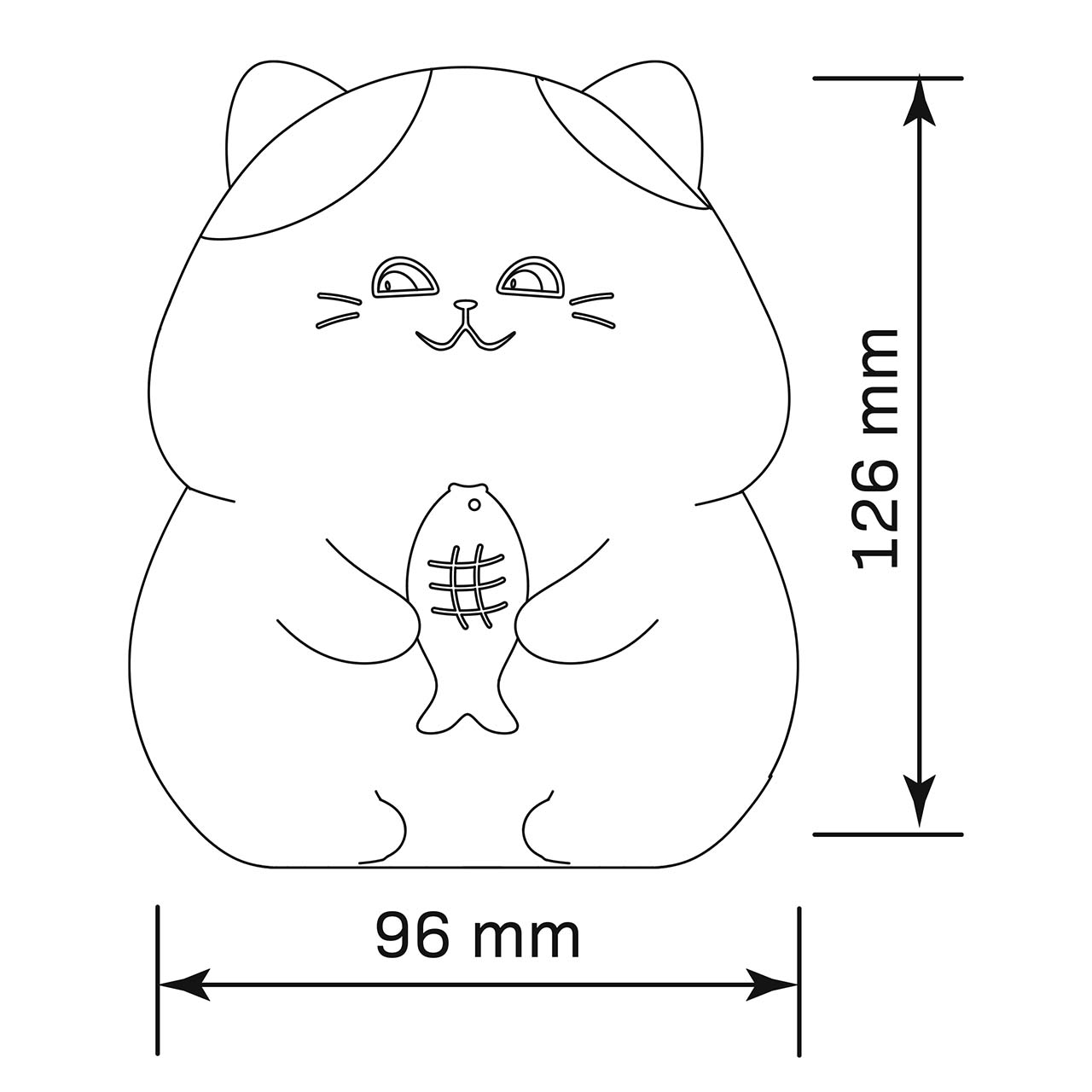 Lampka Dekoracyjna GATTO LED MINI 327642 – Silikonowa, Z Akumulatorem + Przewód USB-C | Sanico GoldLux - obrazek 4
