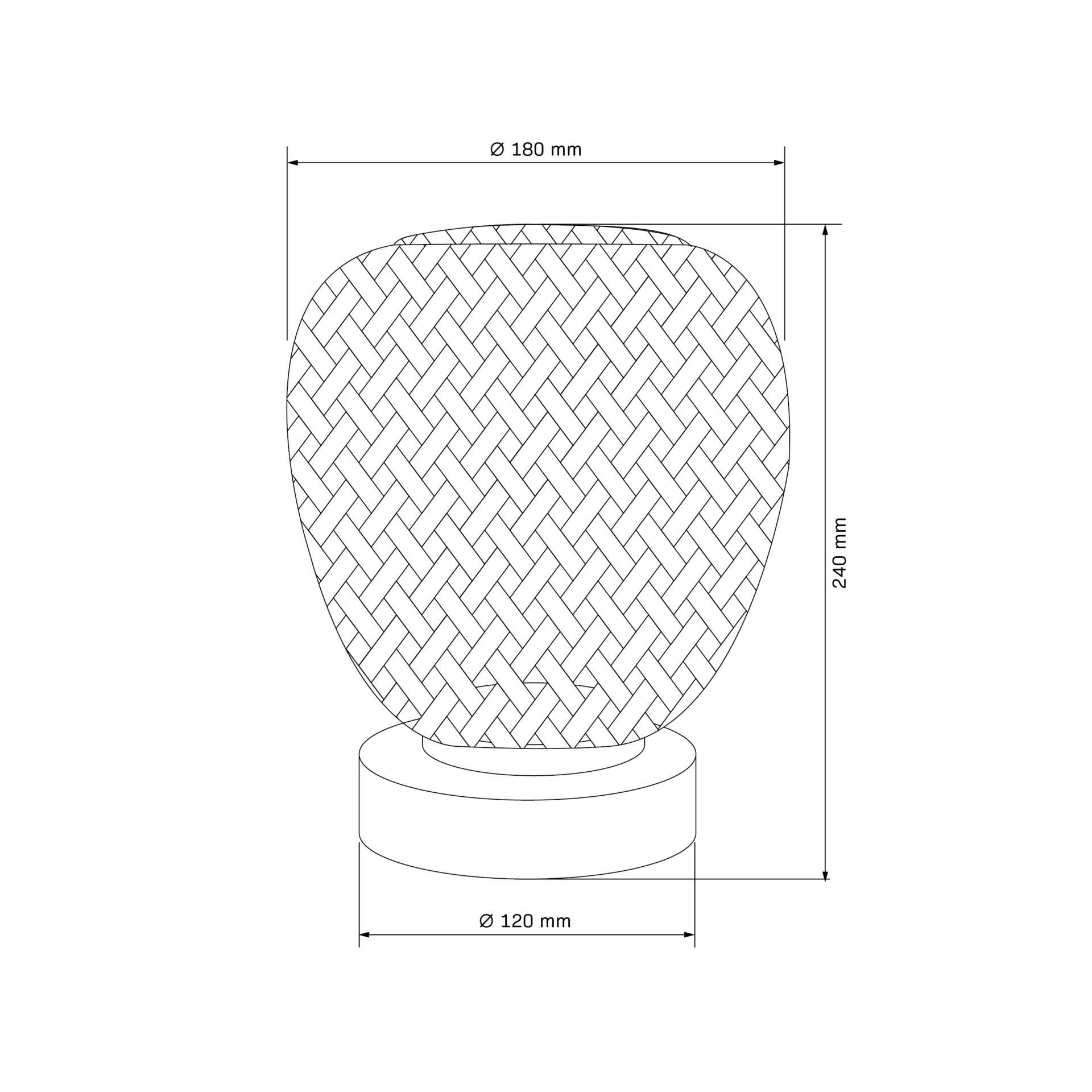 Lampa Stołowa ZANZIBAR 1xE27 329226 – Czarna | Sanico GoldLux - obrazek 4