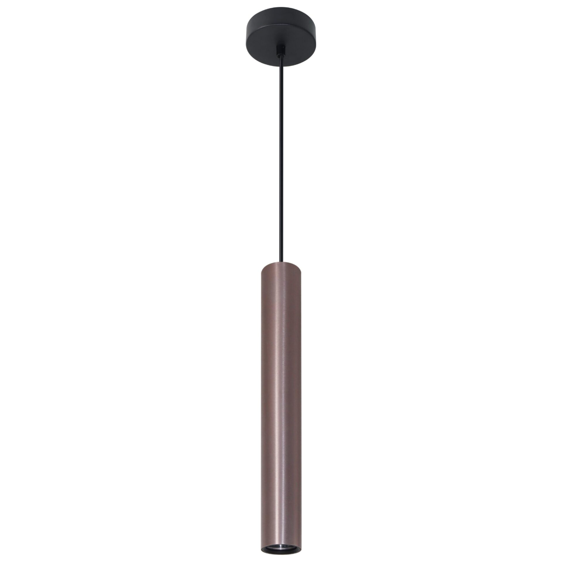 Lampa Wisząca LUNGOMARE 1xGU10 Tuba 326133 – Szaro/Czarna | Sanico GoldLux