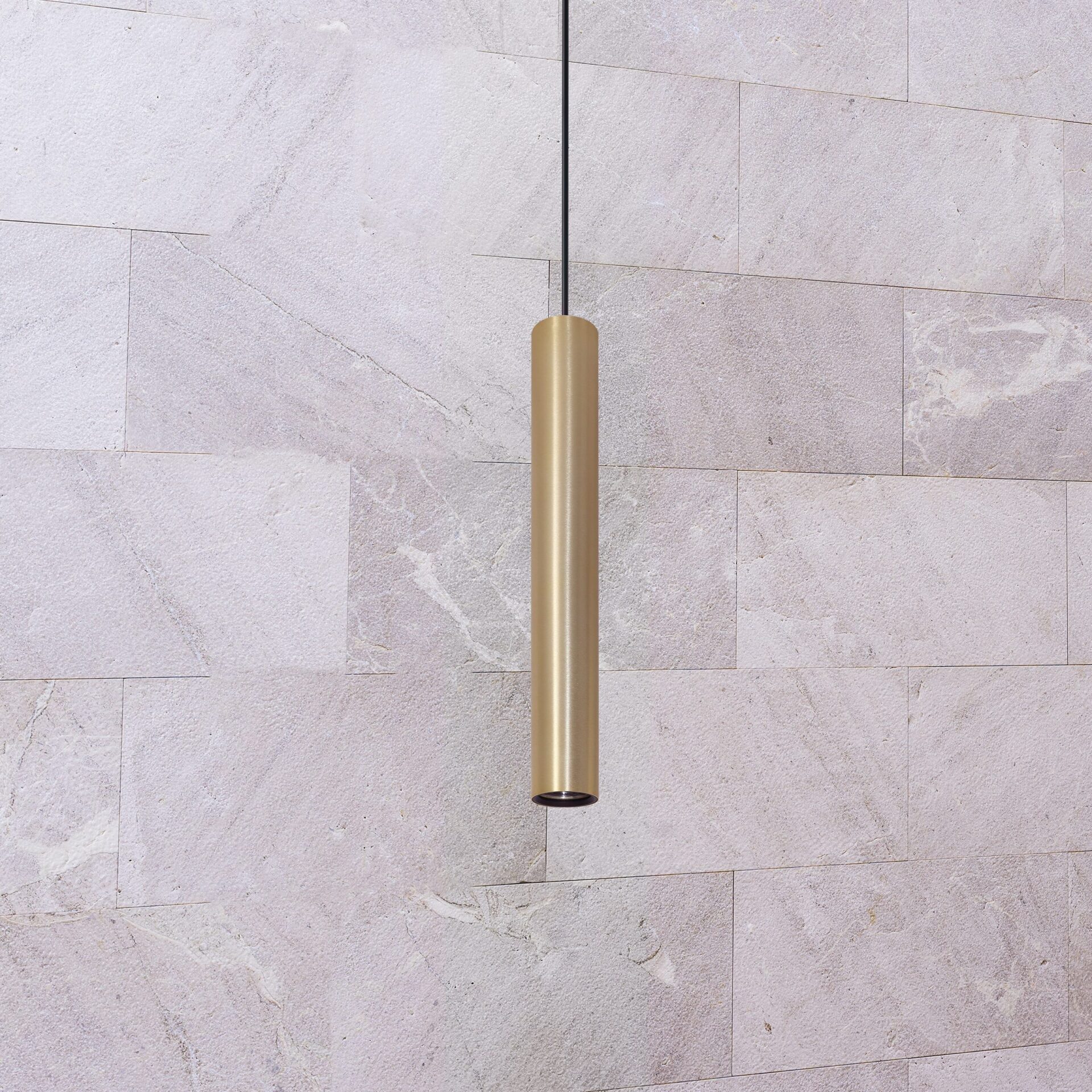 Lampa Wisząca LUNGOMARE 1xGU10 Tuba 8326140 – Złoto/Czarna | Sanico GoldLux - obrazek 3