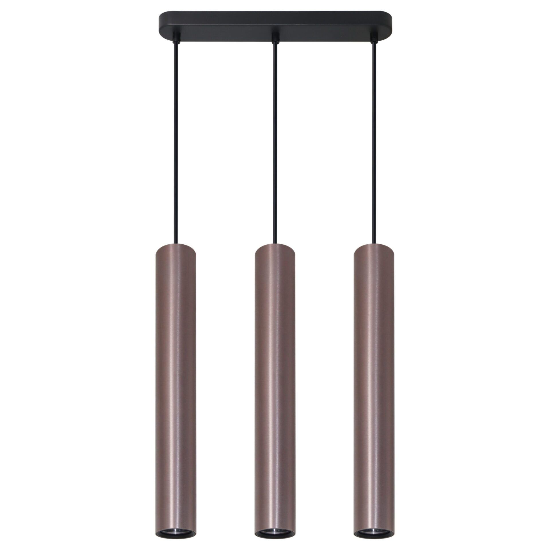 Lampa Wisząca LUNGOMARE 3xGU10 Tuba 326157 – Szaro/Czarna | Sanico GoldLux