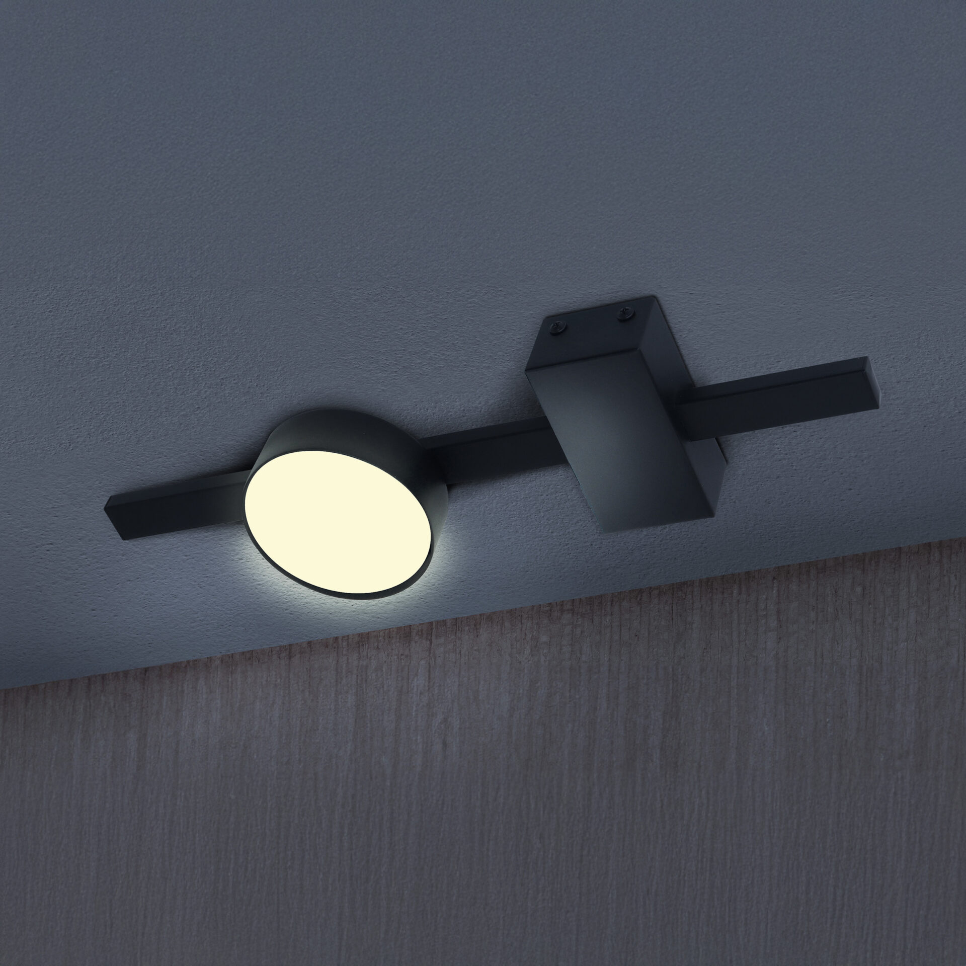 Lampa Ścienno-Sufitowa JOY 1xGX53 326249 – Z Żarówką LED, Czarna | Sanico GoldLux - obrazek 3
