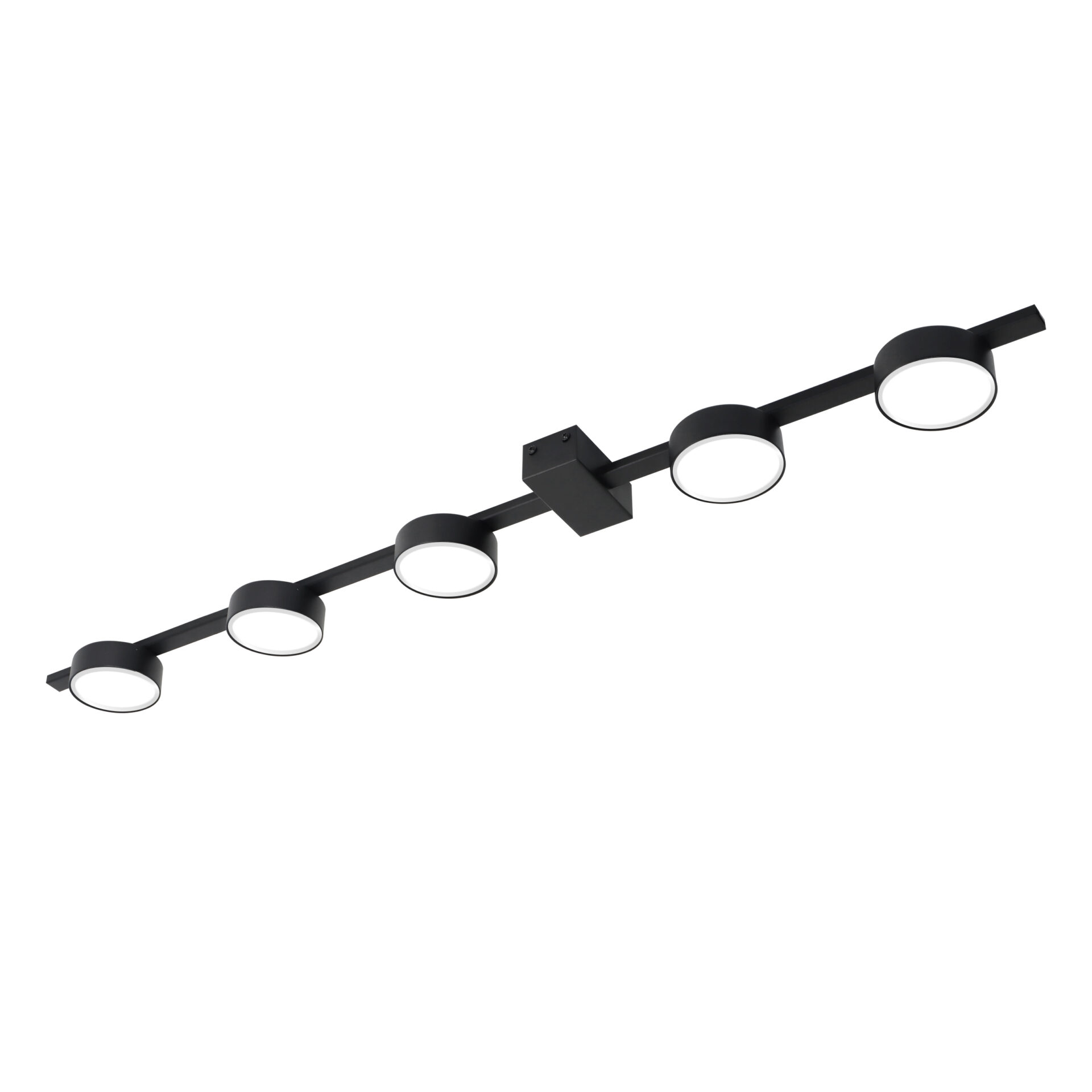 JOY 5xGX53 lampa ścienno-sufitowa z żarówką LED czarna