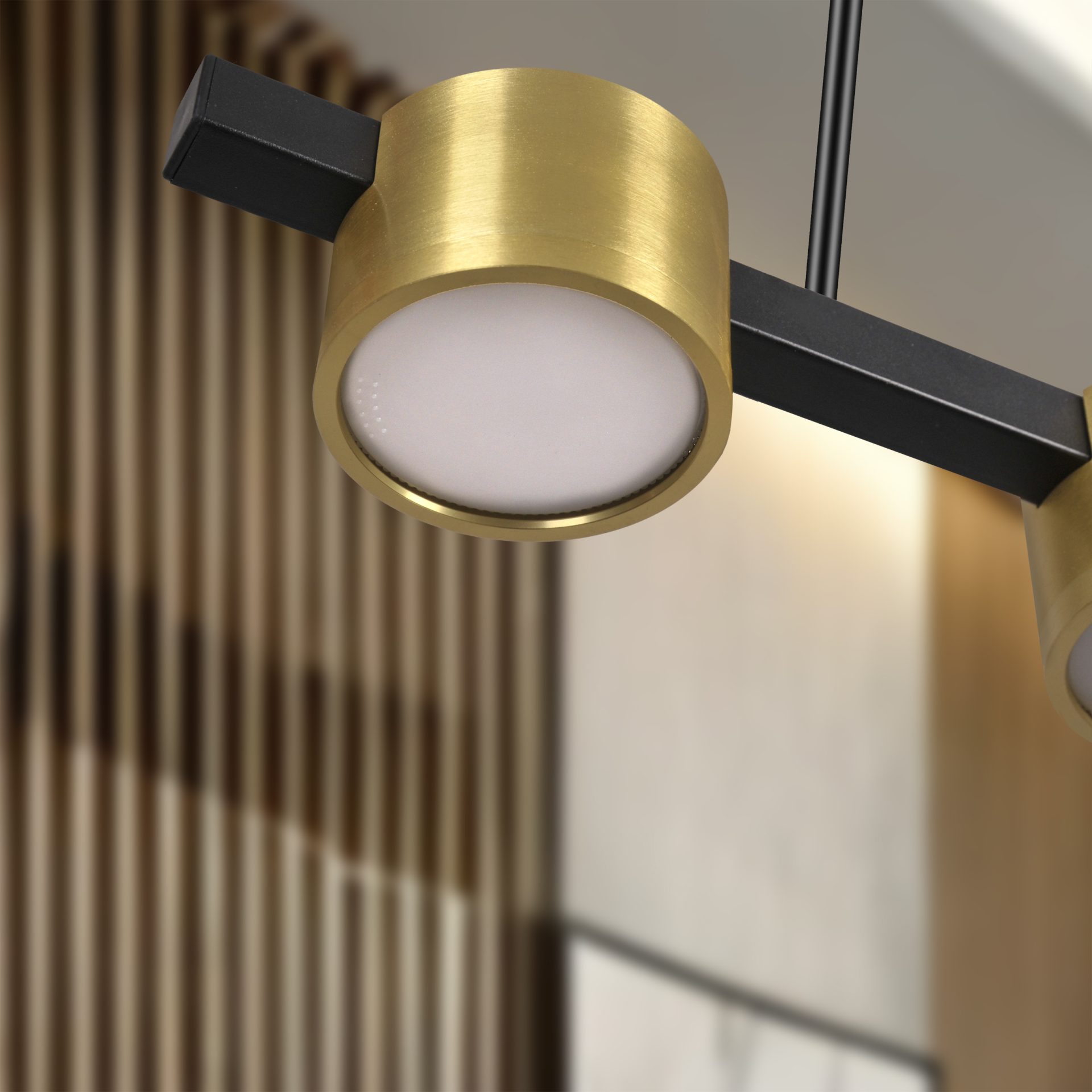Lampa Wisząca Sufitowa MIRELLA 3xGX53 327321 – Z Żarówką LED, Złota/Czarna | Sanico GoldLux - obrazek 6