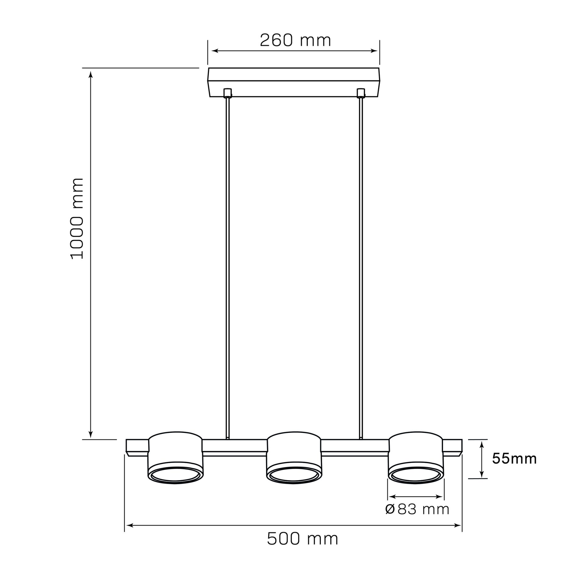 Lampa Wisząca Sufitowa MIRELLA 3xGX53 327321 – Z Żarówką LED, Złota/Czarna | Sanico GoldLux - obrazek 7