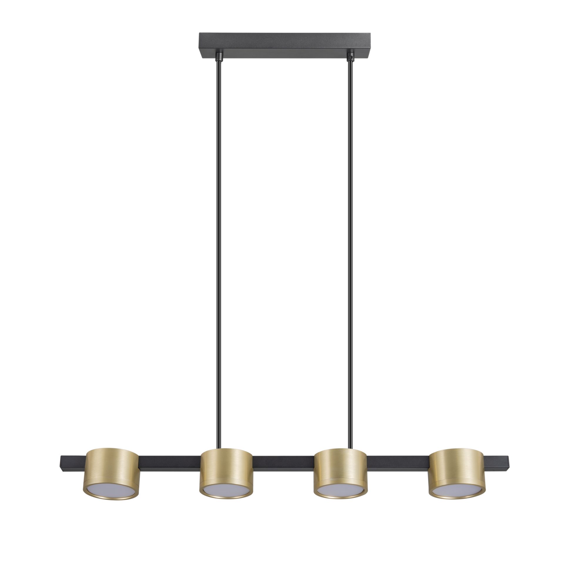 Lampa Wisząca Sufitowa MIRELLA 4xGX53 327338 – Z Żarówką LED, Złota/Czarna | Sanico GoldLux