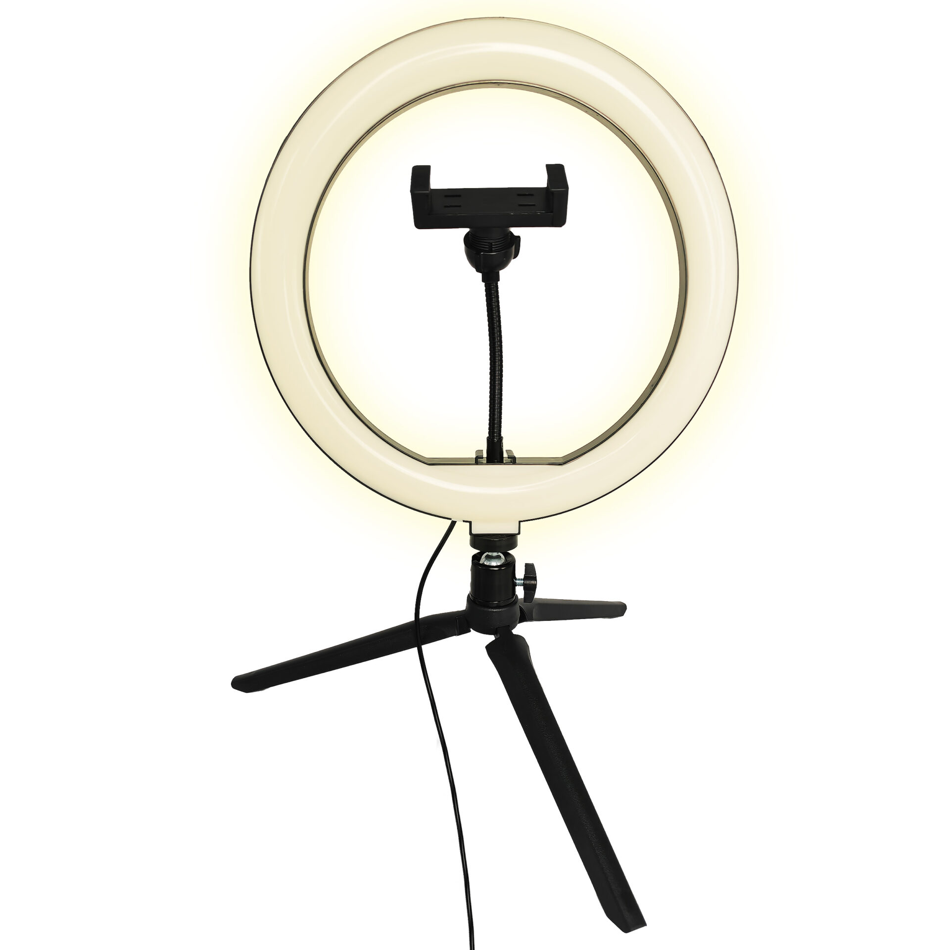 Lampa Stołowa SELFIE LED 327604 – Pierścieniowa, Niska, Czarna | Sanico GoldLux - obrazek 2