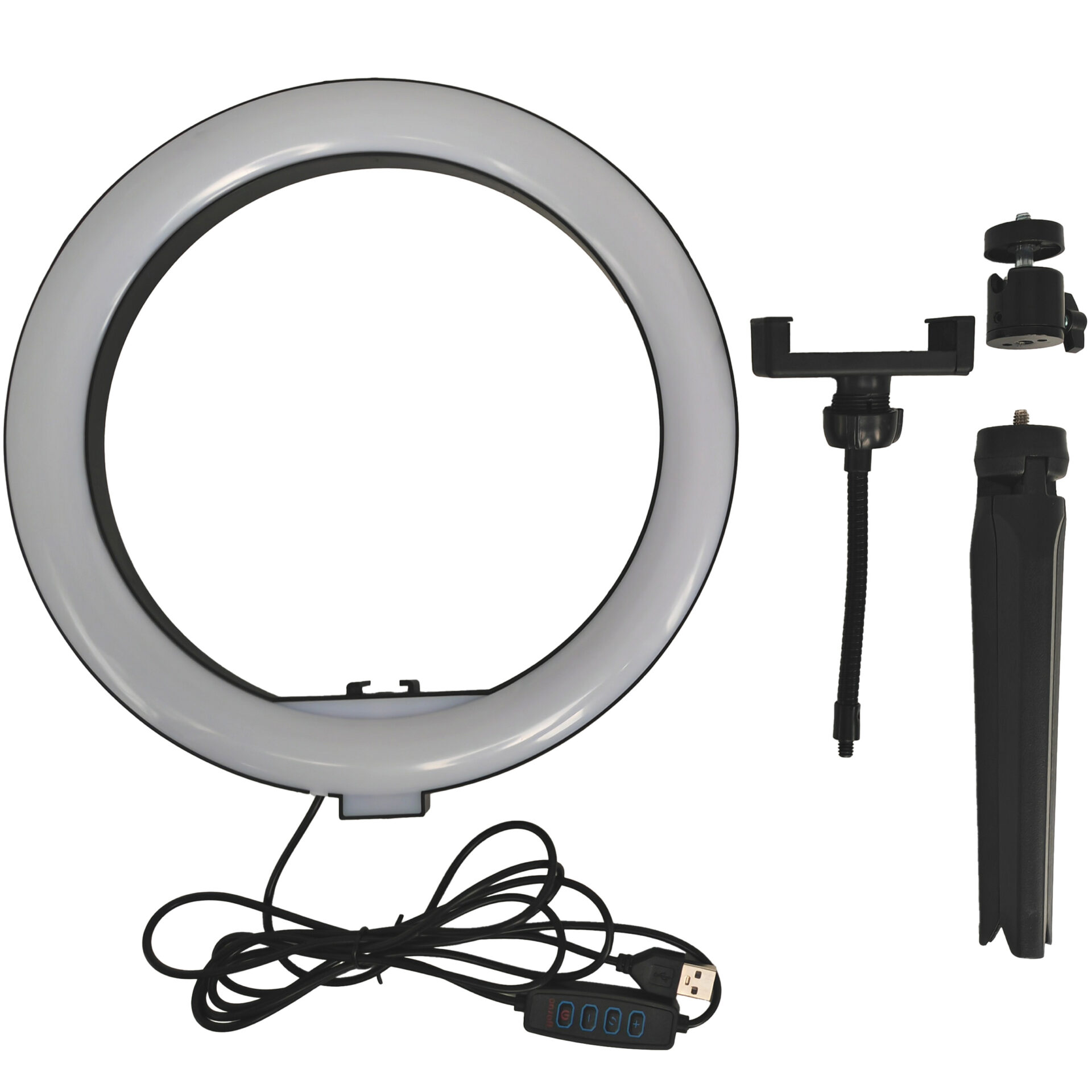 Lampa Stołowa SELFIE LED 327604 – Pierścieniowa, Niska, Czarna | Sanico GoldLux - obrazek 3