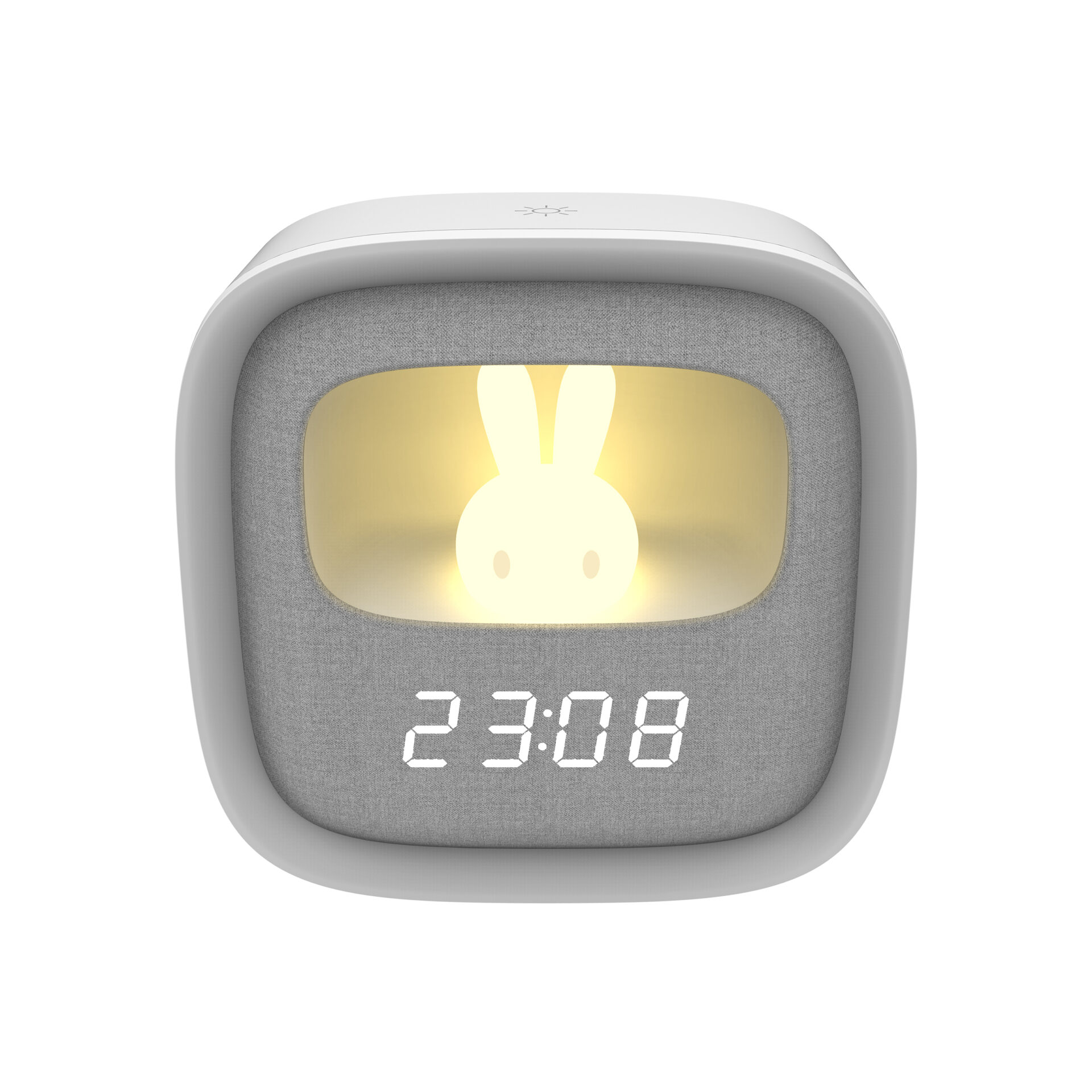 Lampka Nocna BUNNY 2 LED 328144 – Z Budzikiem | Sanico GoldLux