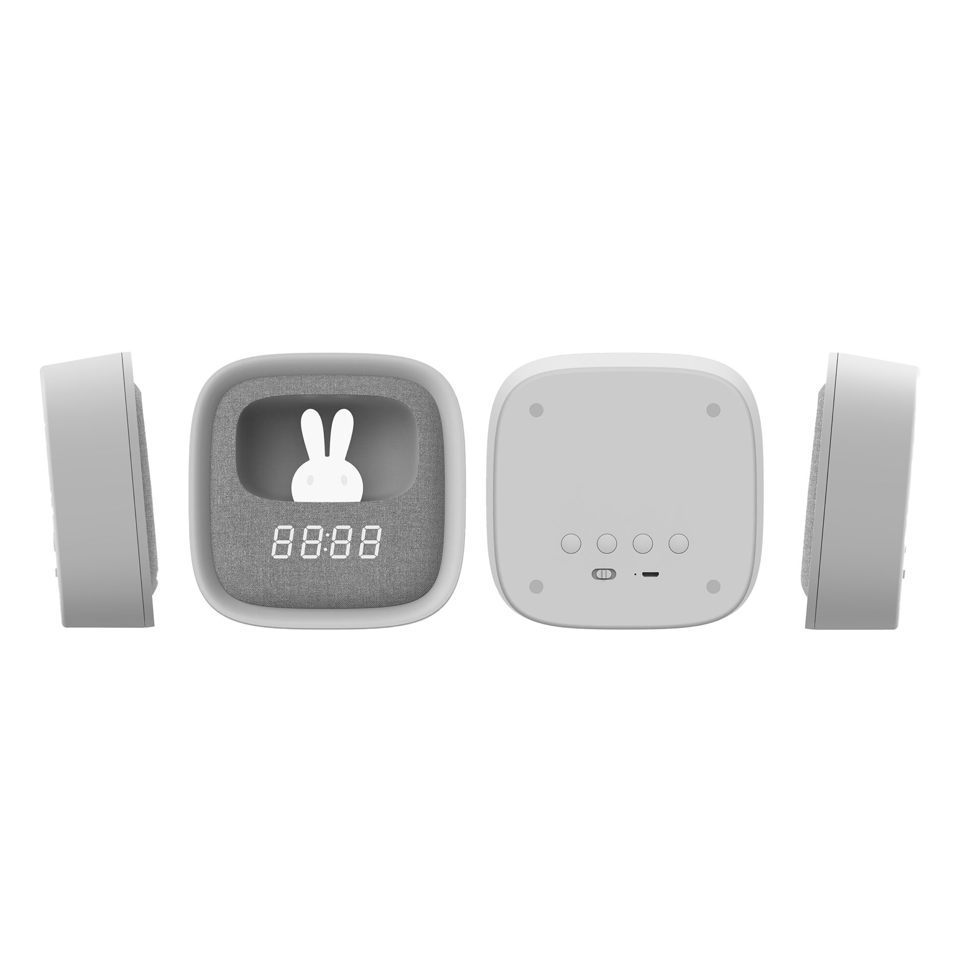 Lampka Nocna BUNNY 2 LED 328144 – Z Budzikiem | Sanico GoldLux - obrazek 6