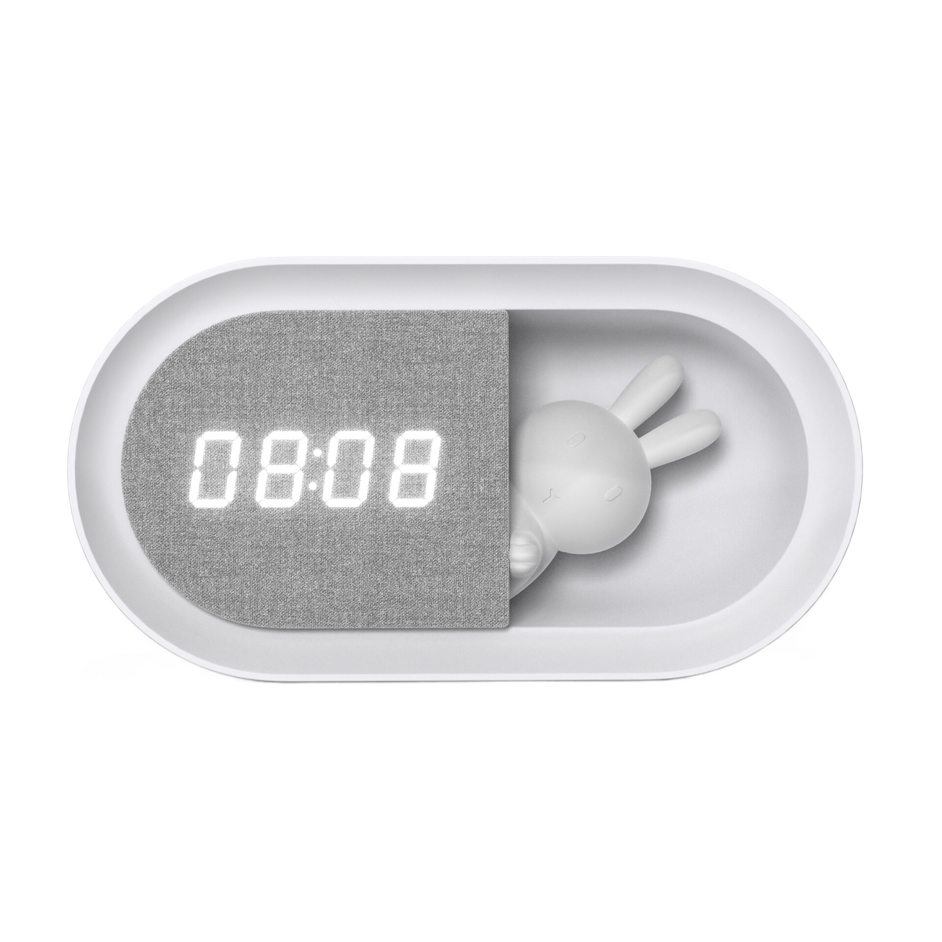 Lampka Nocna BUNNY 3 LED 328151 – Z Budzikiem | Sanico GoldLux