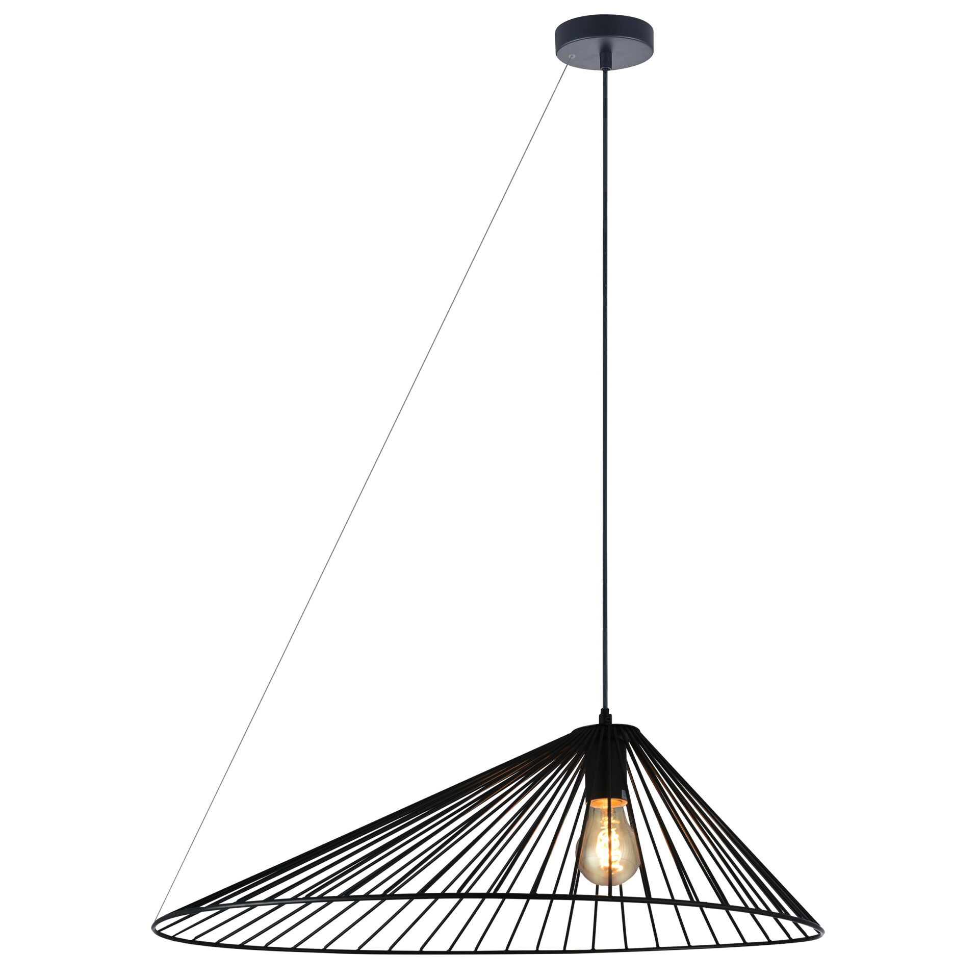 Lampa Wisząca AURORA 1xE27 328397 – Czarna | Sanico GoldLux