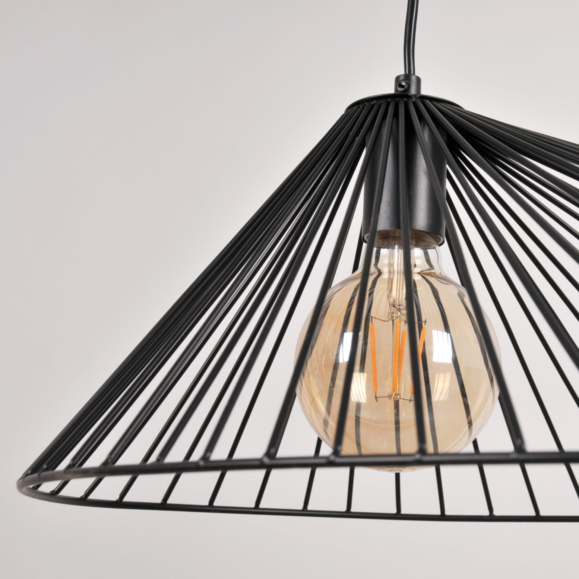 Lampa Wisząca AURORA 1xE27 328397 – Czarna | Sanico GoldLux - obrazek 3