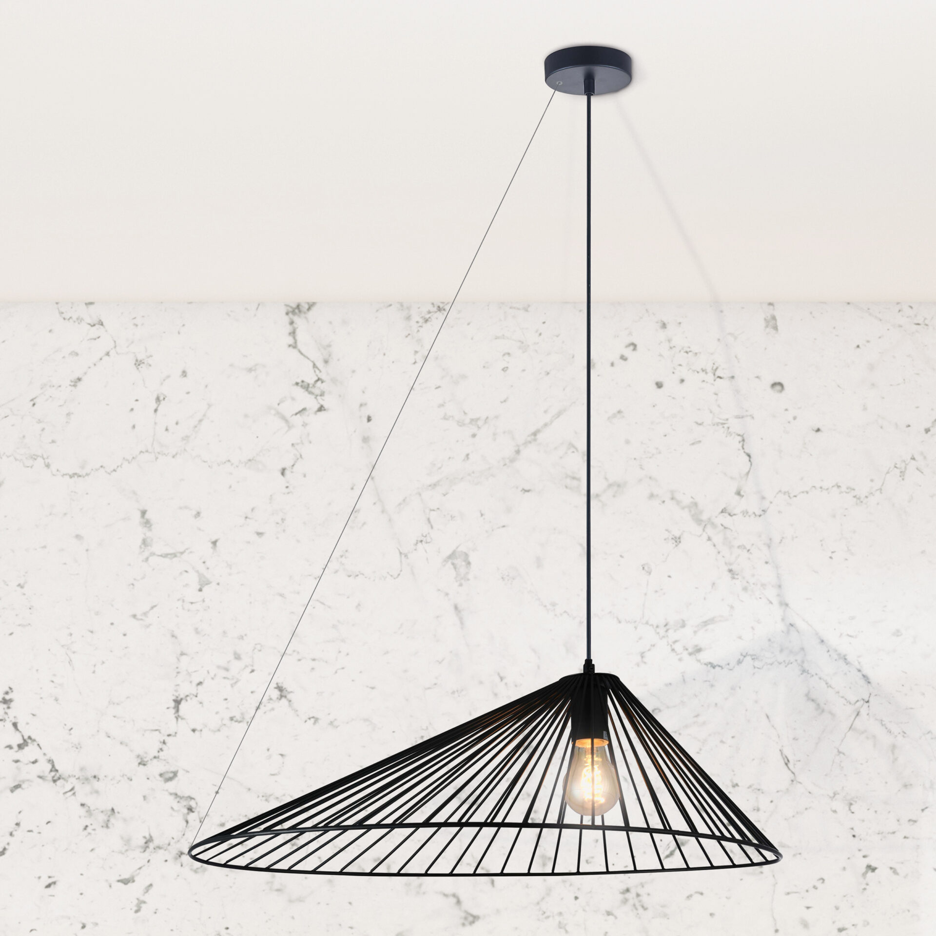 Lampa Wisząca AURORA 1xE27 328397 – Czarna | Sanico GoldLux - obrazek 2