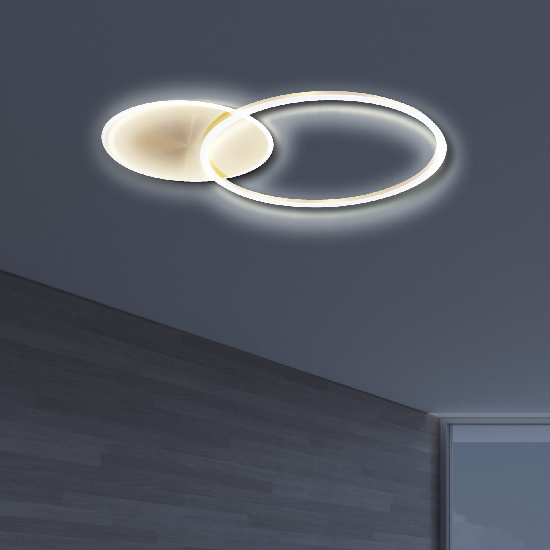 Lampa Sufitowa ROMAN 2 LED 328472 – Złota, 4000K | Sanico GoldLux - obrazek 2