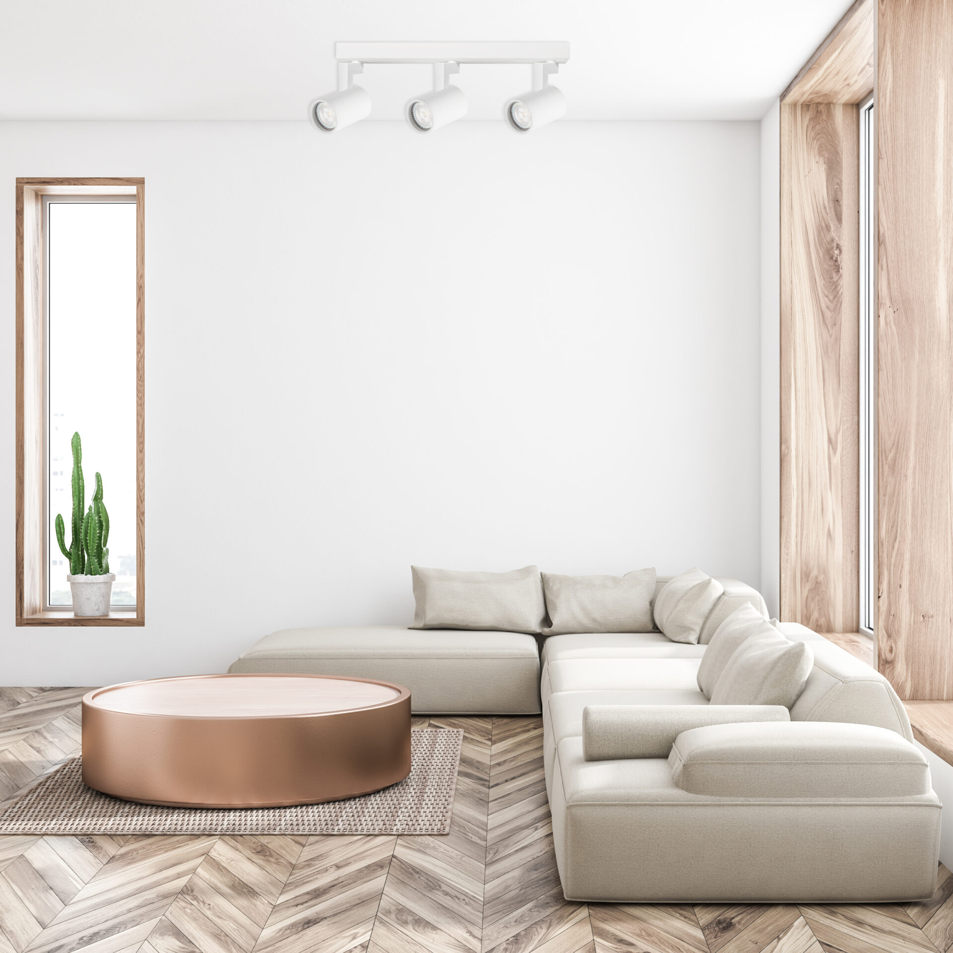 Oprawa Listwa Ścienno-Sufitowa LYNX 3xGU10 328748 – Biała | Sanico GoldLux - obrazek 2