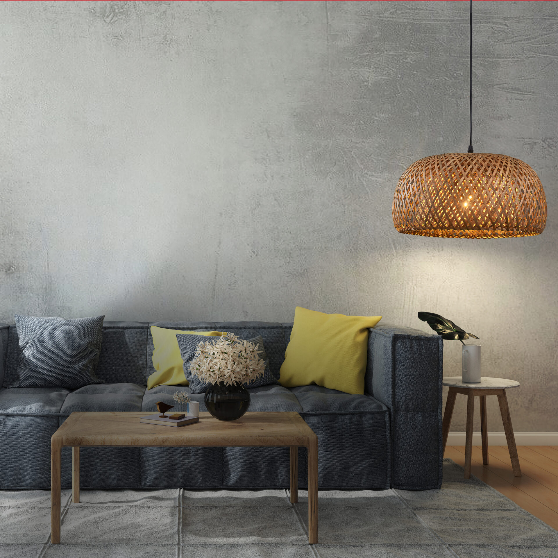 Lampa Wisząca KORFU 1xE27 329110 – Beżowa | Sanico GoldLux - obrazek 2