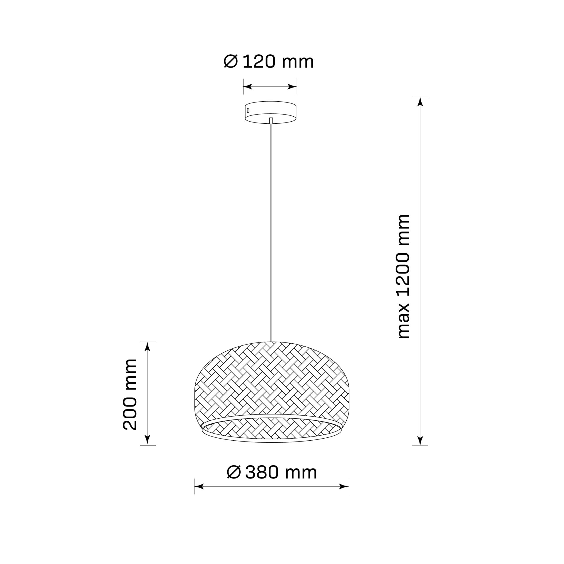 Lampa Wisząca KORFU 1xE27 329110 – Beżowa | Sanico GoldLux - obrazek 7