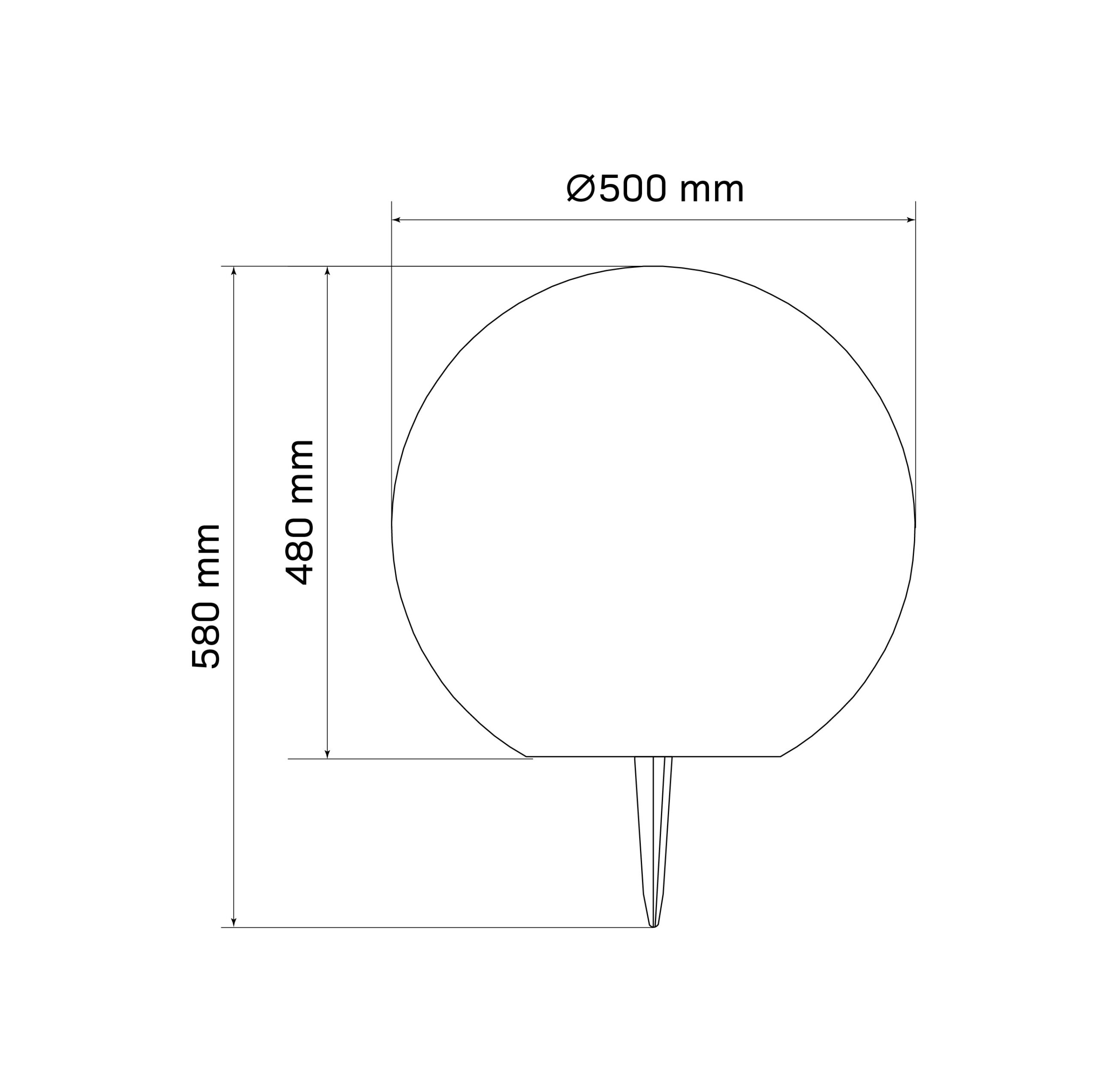 Lampa Solarna KULA LED 50 330338 – 4000K | Sanico GoldLux - obrazek 3