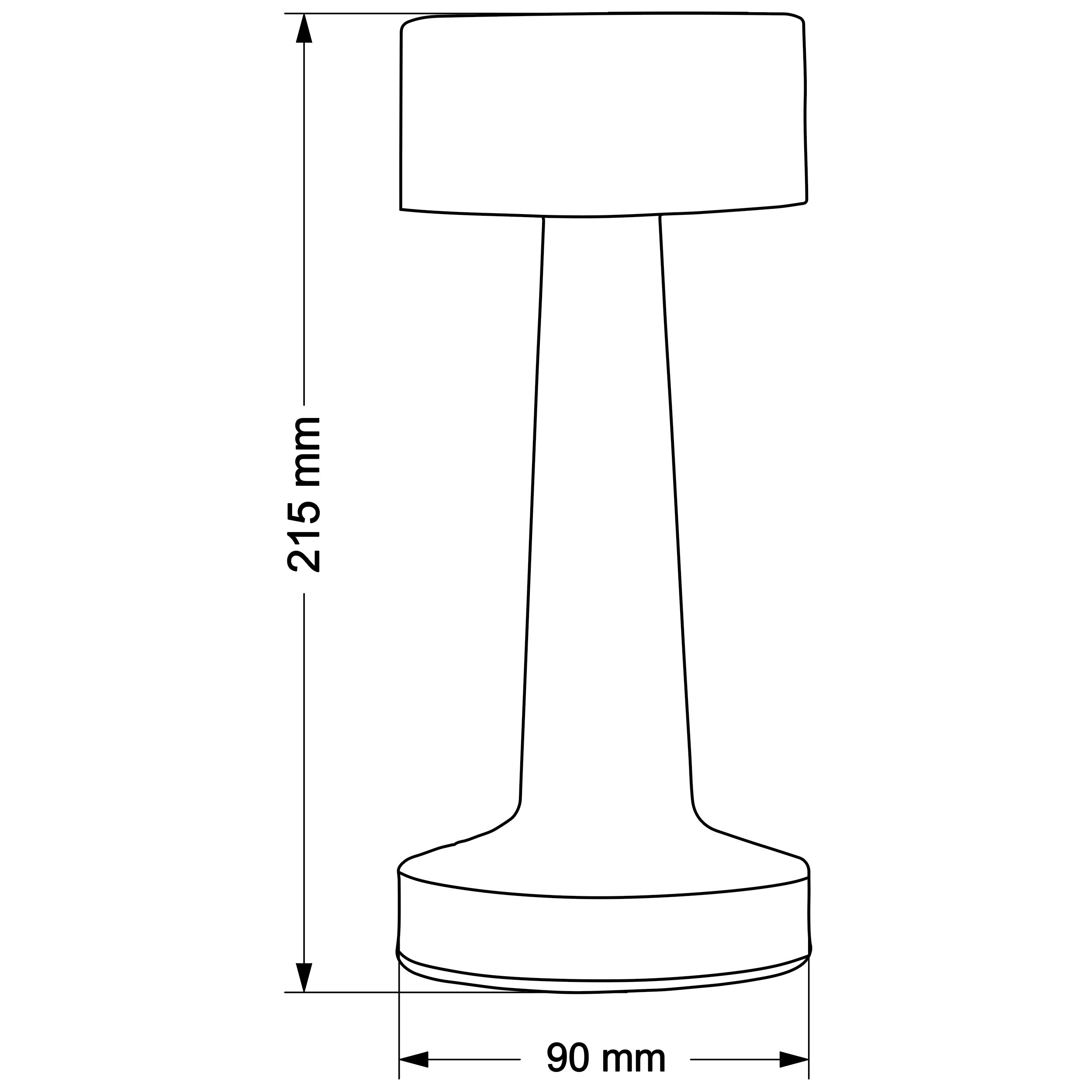 Lampka dekoracyjna LED SIMPLY – przewód USB-C 328007 złota Sanico-Goldlux