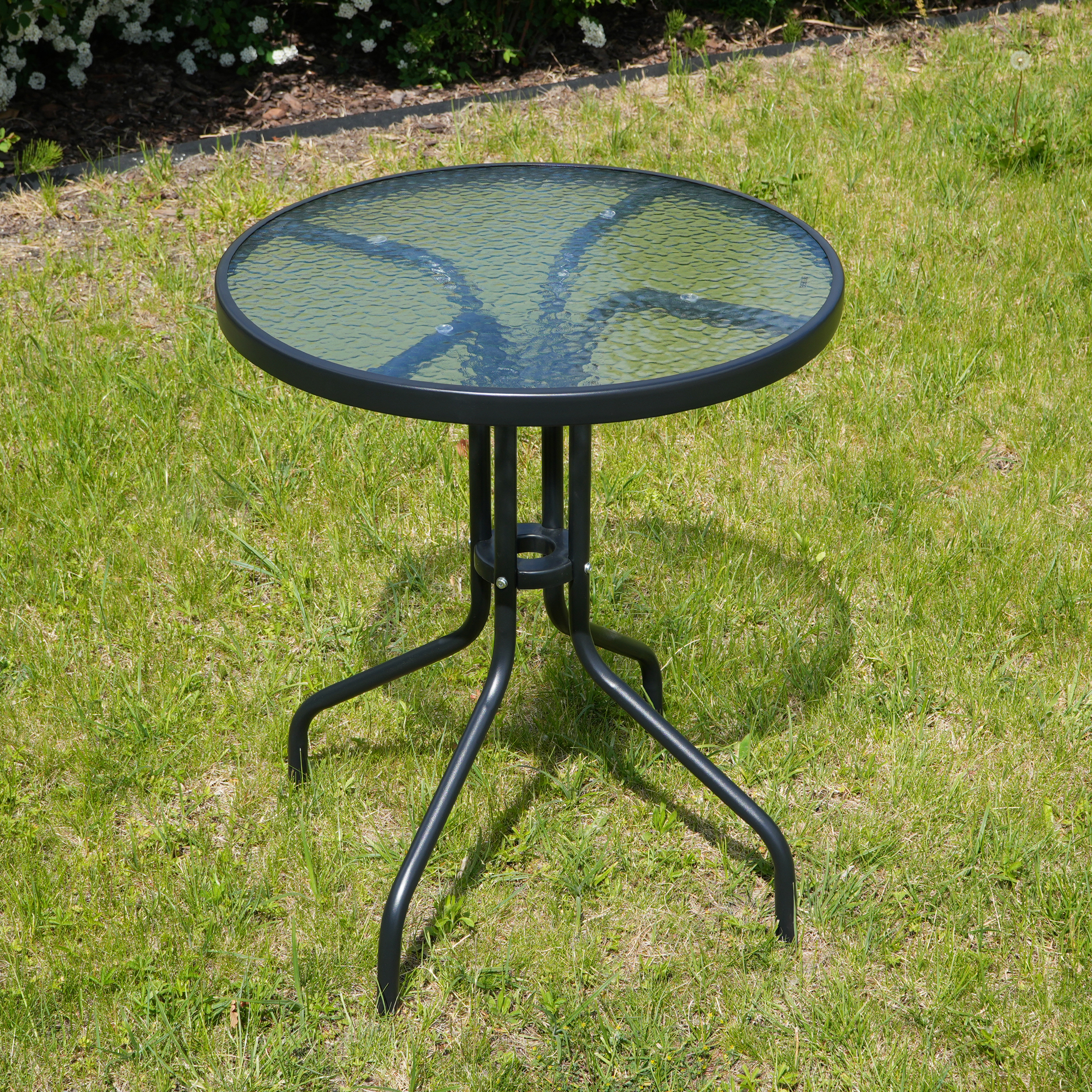 Stolik Ogrodowy Okrągły KWARC Ø60 cm 335258 – Czarny | Sanico GoldLux - obrazek 4