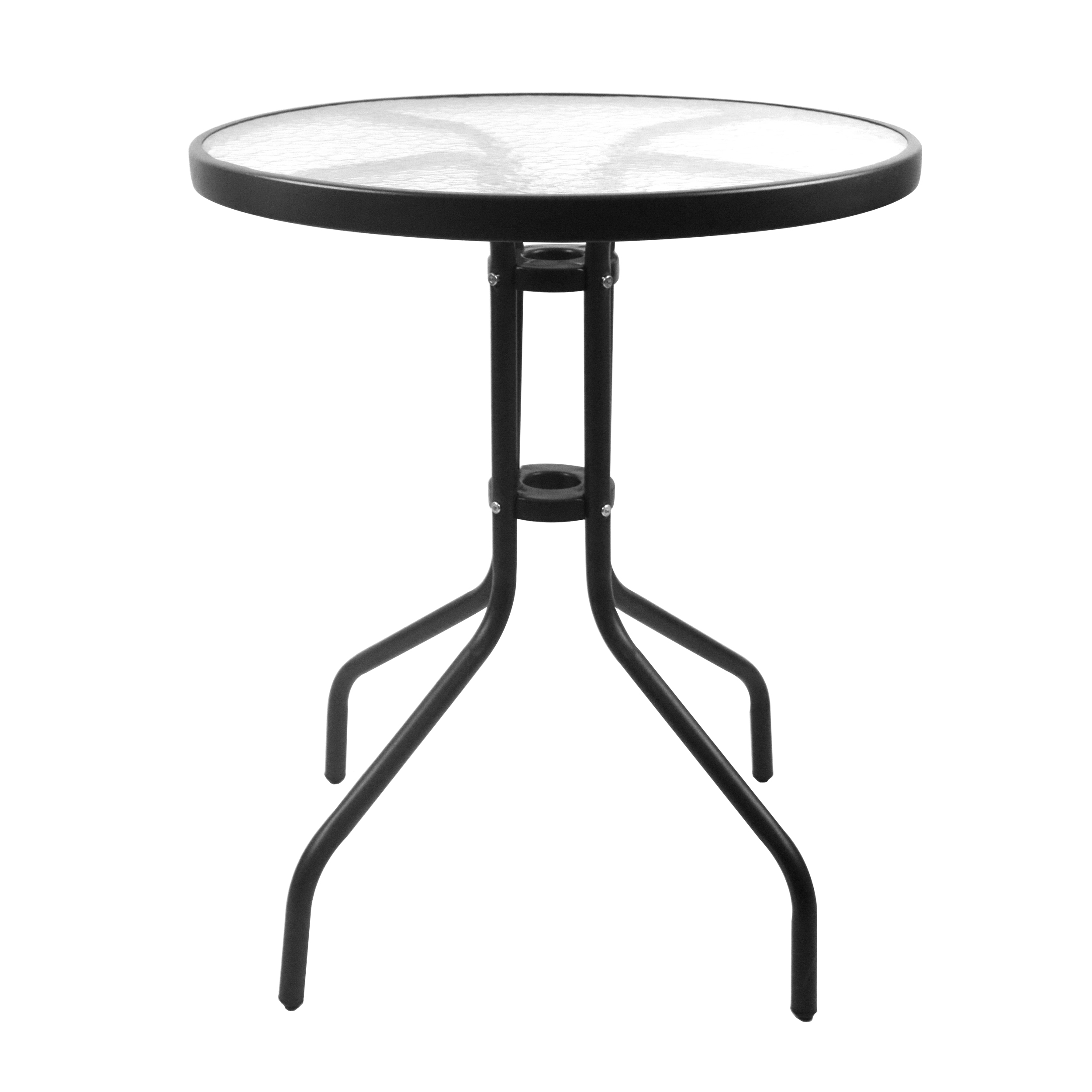 Stolik Ogrodowy Okrągły KWARC Ø60 cm 335258 – Czarny | Sanico GoldLux
