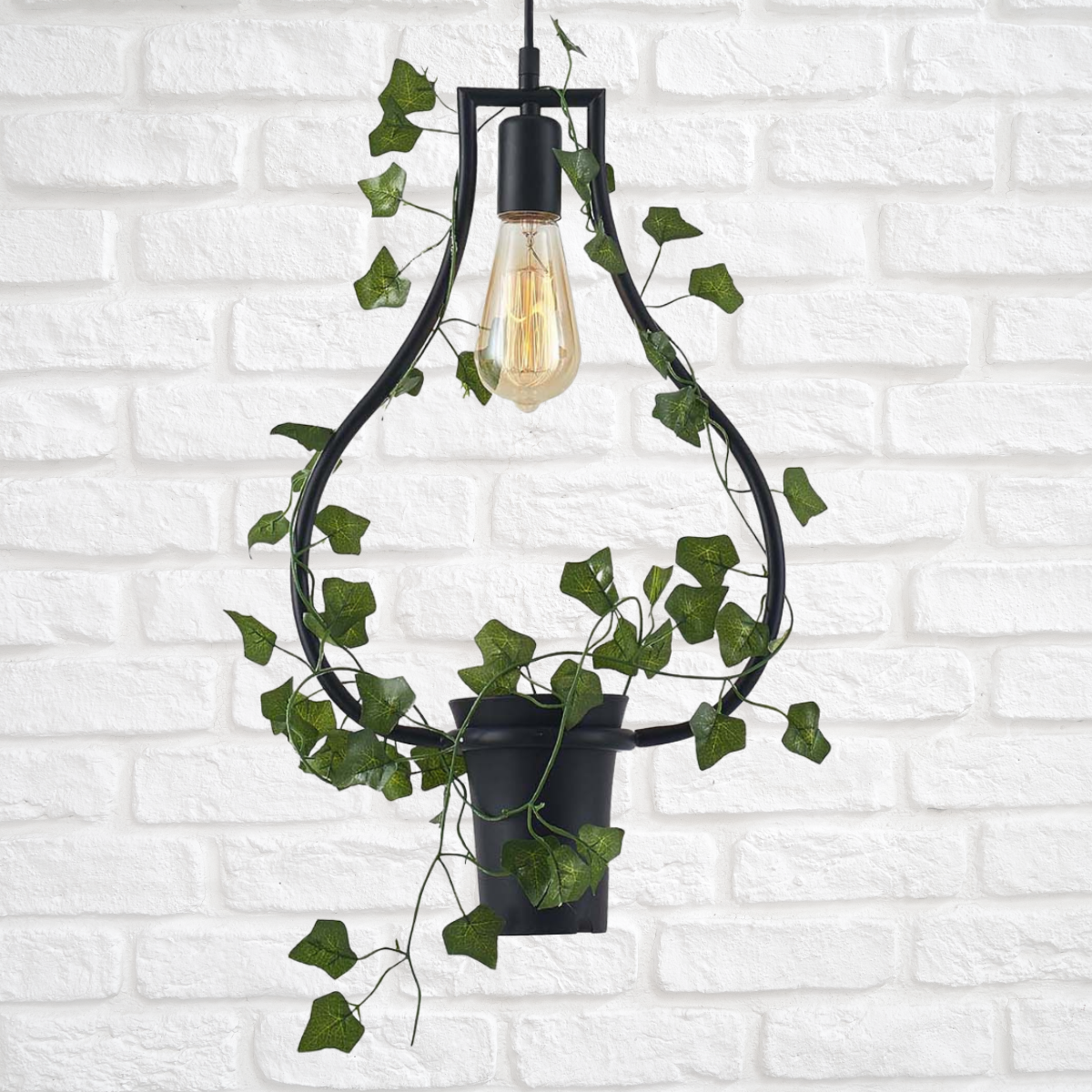 Sanico Goldlux SOREN 1xE27 lampa wisząca heksagon z kwiatkiem czarna IP20 - 313874 - obrazek 7