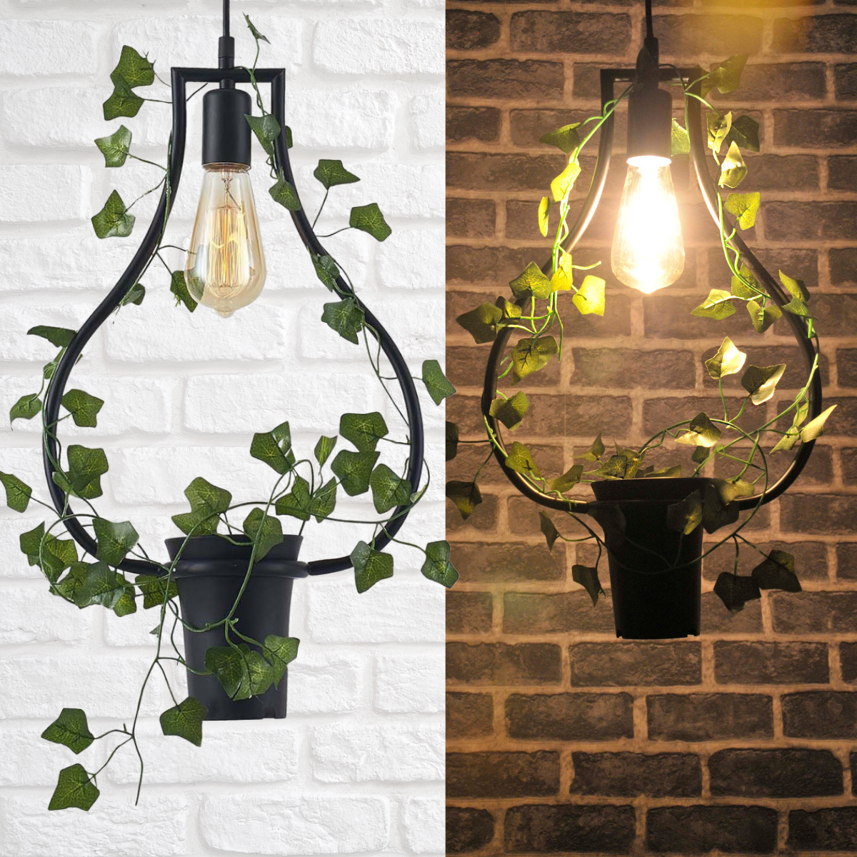 Sanico Goldlux SOREN 1xE27 lampa wisząca heksagon z kwiatkiem czarna IP20 - 313874 - obrazek 8