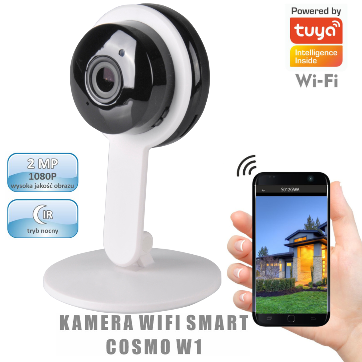 Sanico Goldlux Wi-Fi SMART kamera COSMO W1 TUYAsmart - 315618 - obrazek 2