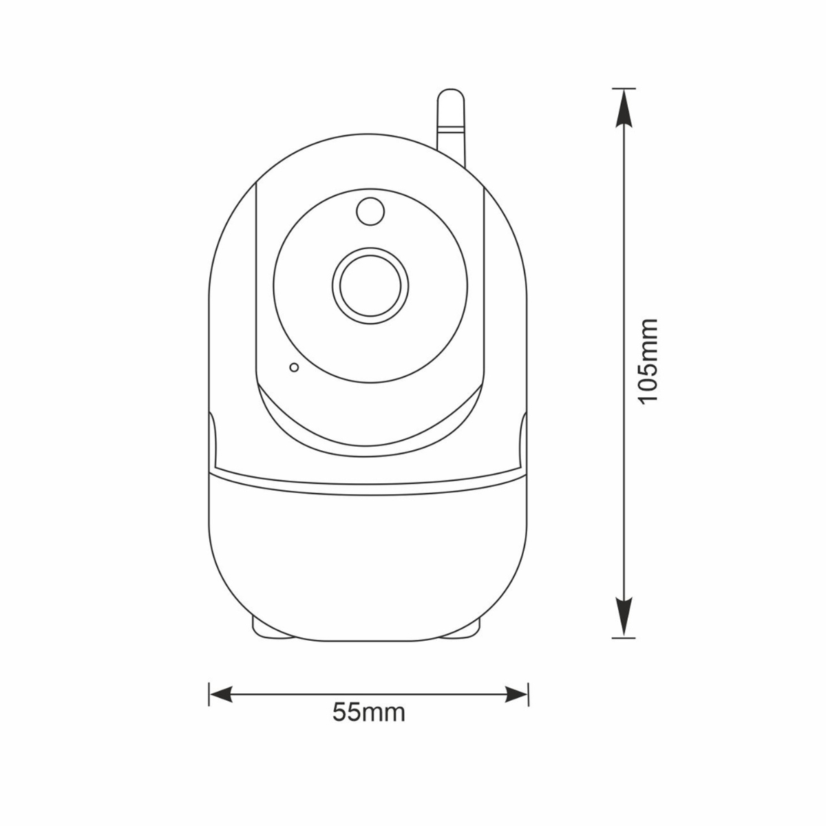 Sanico Goldlux Wi-Fi SMART kamera COSMO W2 TUYAsmart IP20 - 315632 - obrazek 8