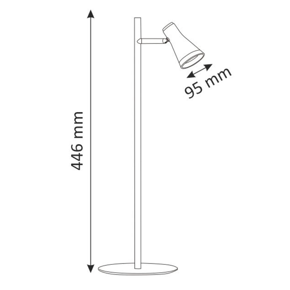 Sanico Goldlux BERG LED lampka biurkowa biała 3000K IP20 - 318190 - obrazek 3