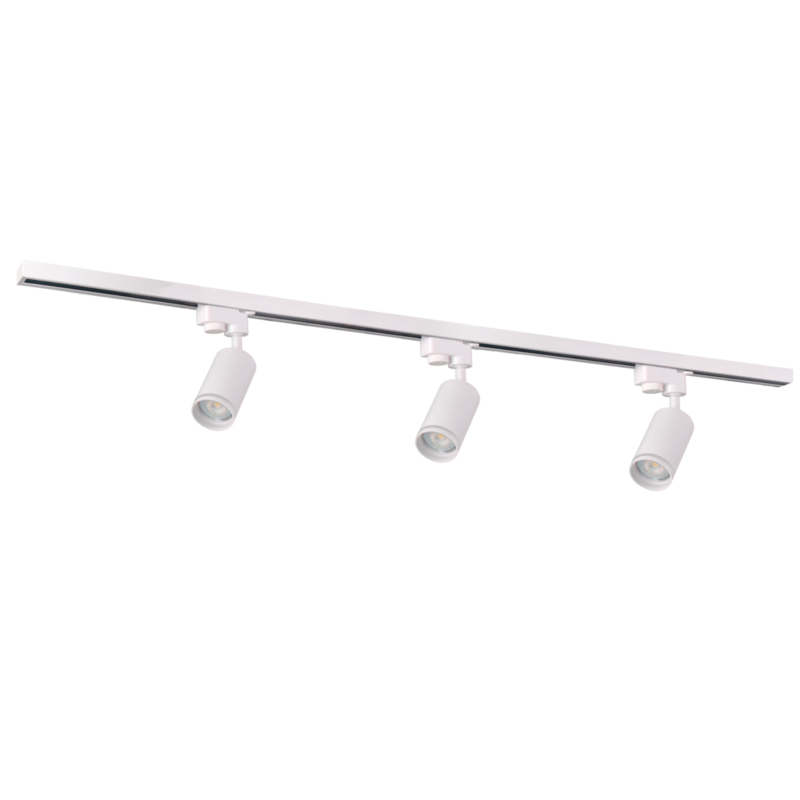Sanico Goldlux zestaw szynowy PARIS 3xGU10 1-fazowy 1m biały IP20 - 321589