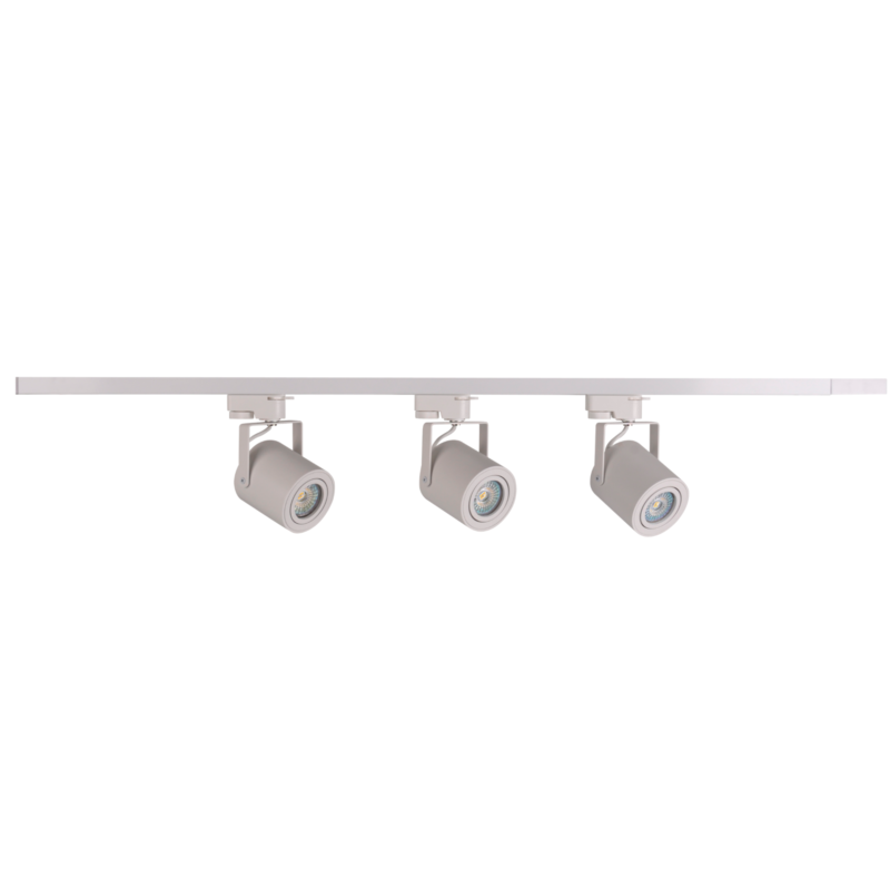 Sanico Goldlux zestaw szynowy MINOR 3xGU10 1-fazowy 1m biały IP20 - 321763