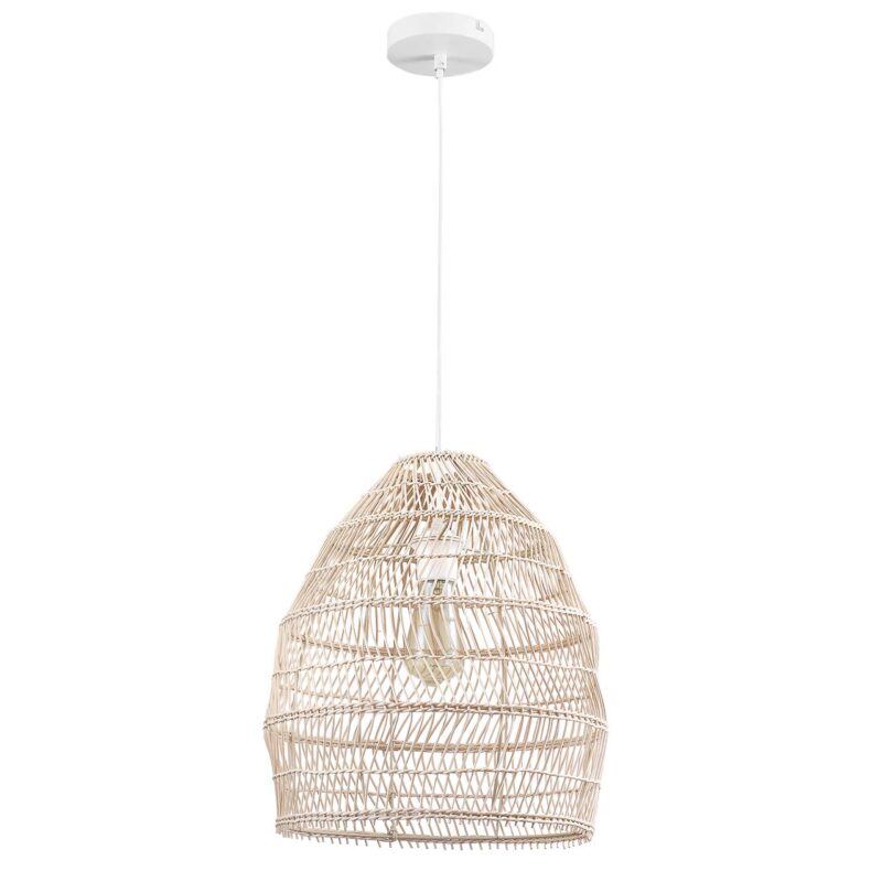 Sanico Goldlux lampa wisząca SAKURA 1xE27 naturalna beżowa w stylu boho IP20 - 330451