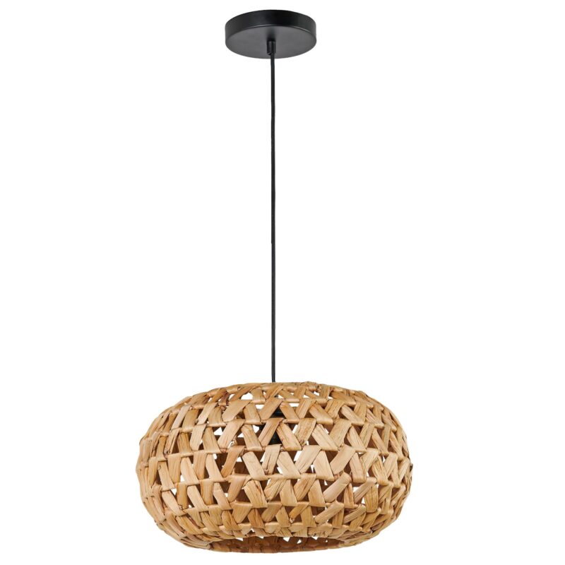 Sanico Goldlux lampa wisząca HOSHI 1xE27 38cm naturalna beżowa w stylu boho IP20 - 330475