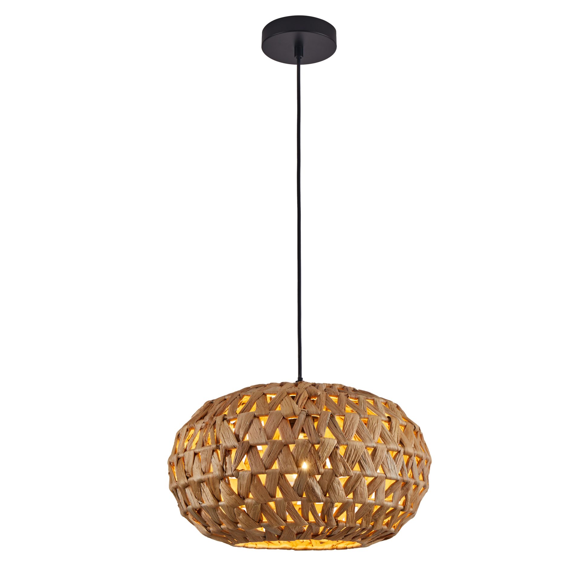 Sanico Goldlux lampa wisząca HOSHI 1xE27 38cm naturalna beżowa w stylu boho IP20 - 330475 - obrazek 3
