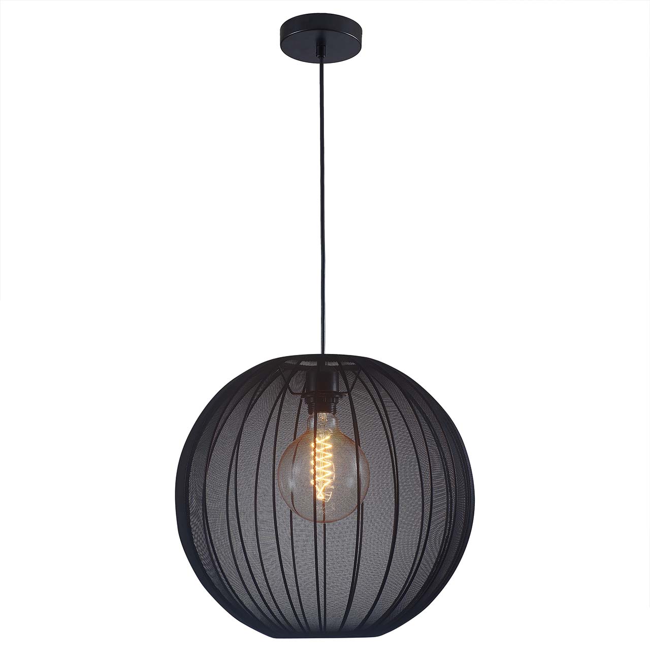 Sanico Goldlux lampa wisząca SENSAI 1xE27 40cm czarna IP20 - 330574 - obrazek 5
