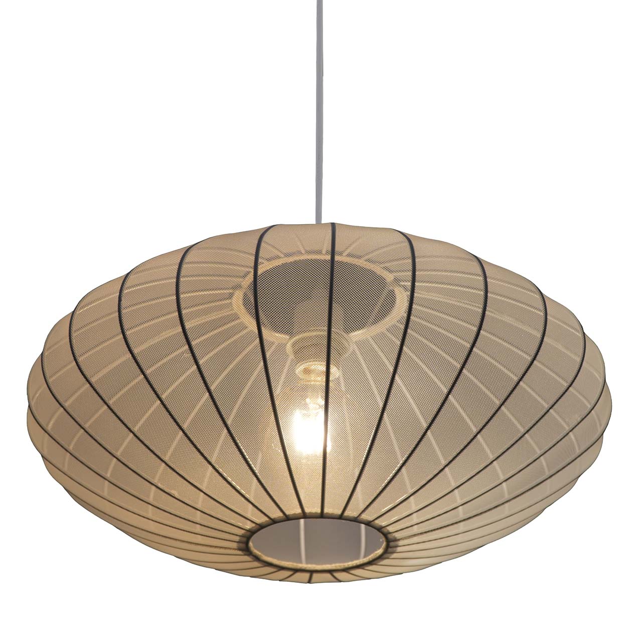 Sanico Goldlux lampa wisząca KINU 1xE27 50cm biała IP20 - 330604 - obrazek 5