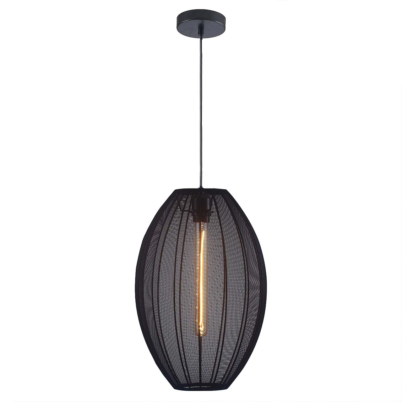 Sanico Goldlux lampa wisząca KAREI 1xE27 30cm czarna IP20 - 330611 - obrazek 5