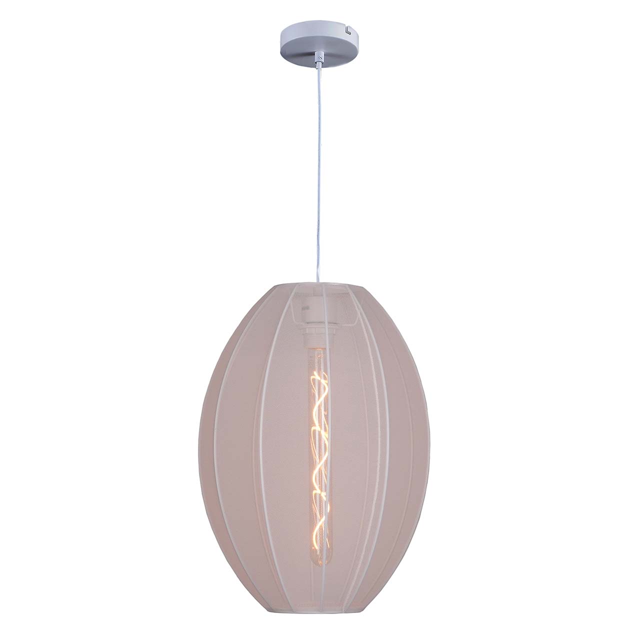 Sanico Goldlux lampa wisząca KAREI 1xE27 30cm biała IP20 - 330628 - obrazek 5